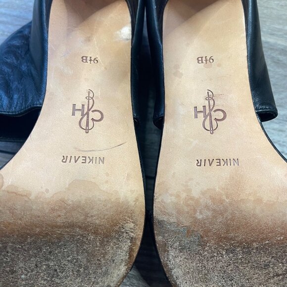 Cole Haan Nike Air Natasha Stiletto Heels Women's 9.5B Black Leather Business - Picture 10 of 16